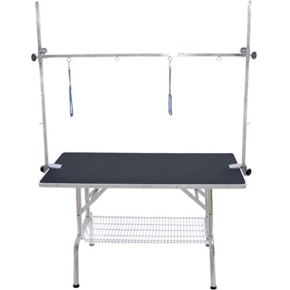 Picture of Folding Grooming Table with H-Frame for large dogs